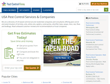 Tablet Screenshot of pestcontrolfirms.com